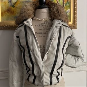 Authentic Chip & Pepper Leather Jacket w/ fur